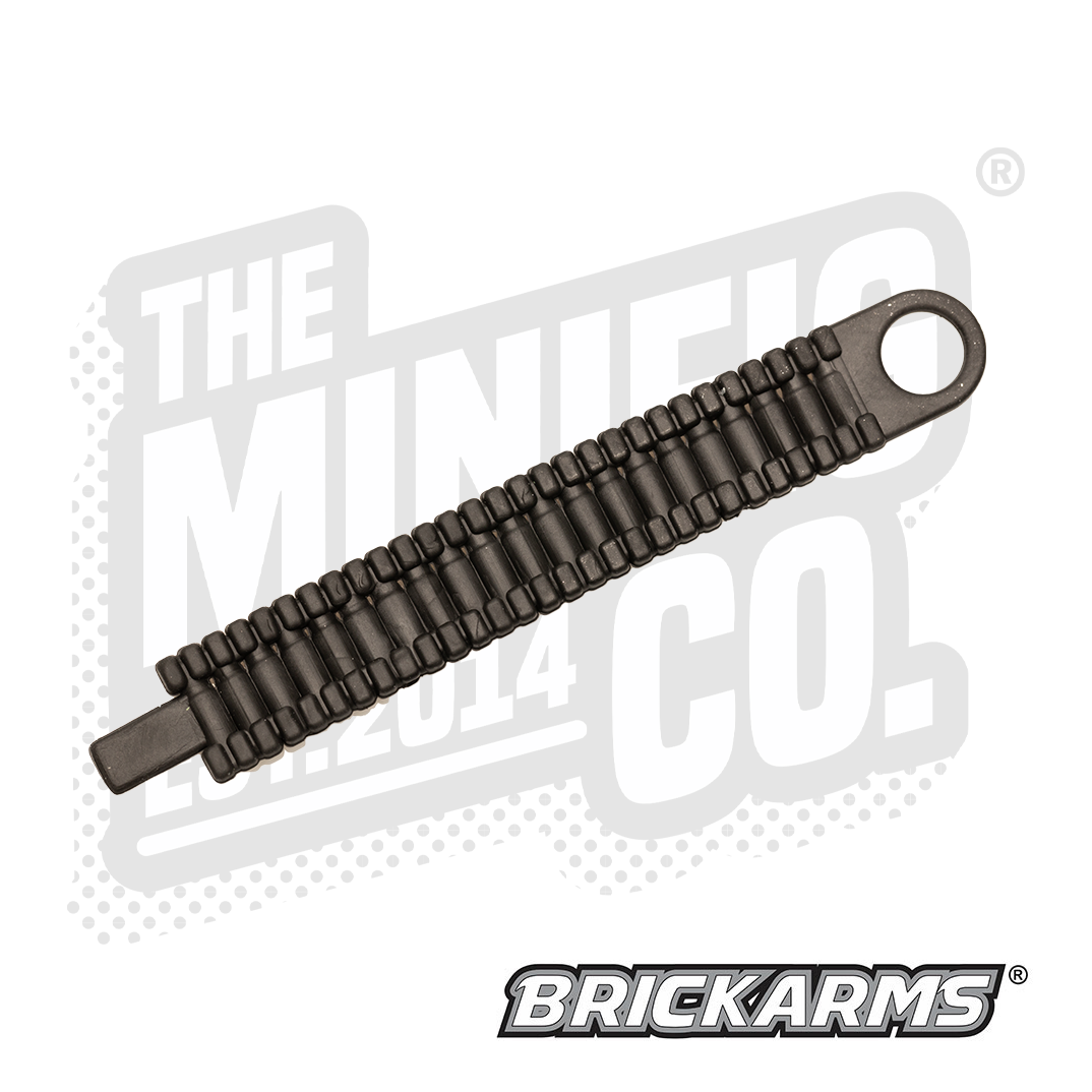 Custom Printed Lego - Rubber Feed Chute (Black) - The Minifig Co.