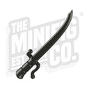 Custom Printed Lego - Falchion Saber (Pearl Dark Grey) - The Minifig Co.