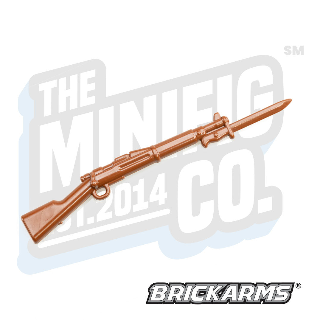 Custom Printed Lego - M1903 Springfield Bayonet Rifle (Brown) - The Minifig Co.