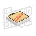 Custom Printed Lego - Top Secret Folder Tile (2x2) - The Minifig Co.