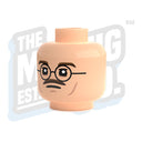 Custom Printed Lego - British Head #01 - The Minifig Co.