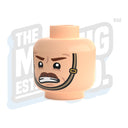 Custom Printed Lego - British Head #07 - The Minifig Co.