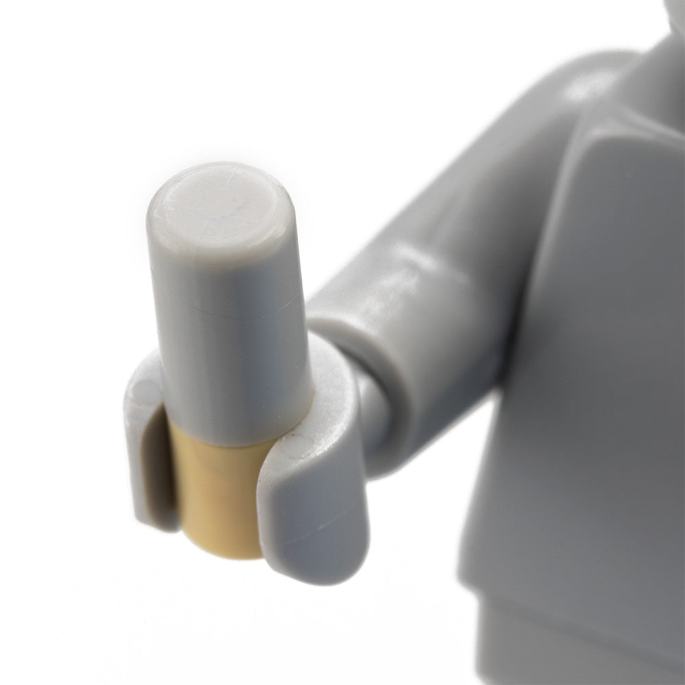 Custom Printed Lego - Cigarette (Extra Ash/ Tan Filter) - The Minifig Co.