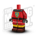 Custom Printed Lego - Crusader Lion Knight Padded Gambeson Body - The Minifig Co.