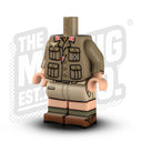 Custom Printed Lego - German Tropical Body - Oberfeldwebel AA - The Minifig Co.