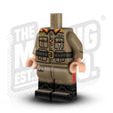 Custom Printed Lego - German Tropical Body - Officer #5 - The Minifig Co.