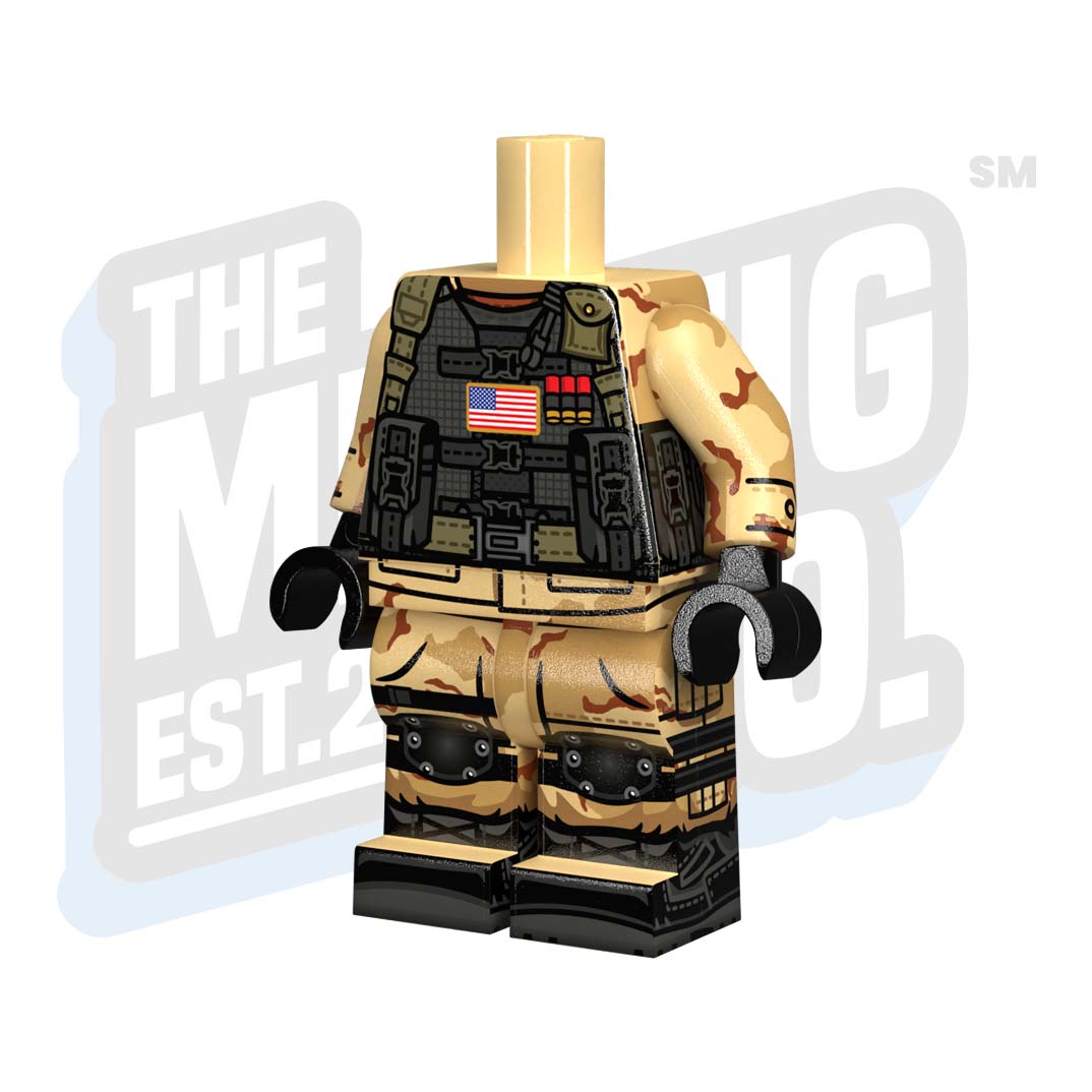 Custom Printed Lego - U.S. Delta Force Body #05 - The Minifig Co.
