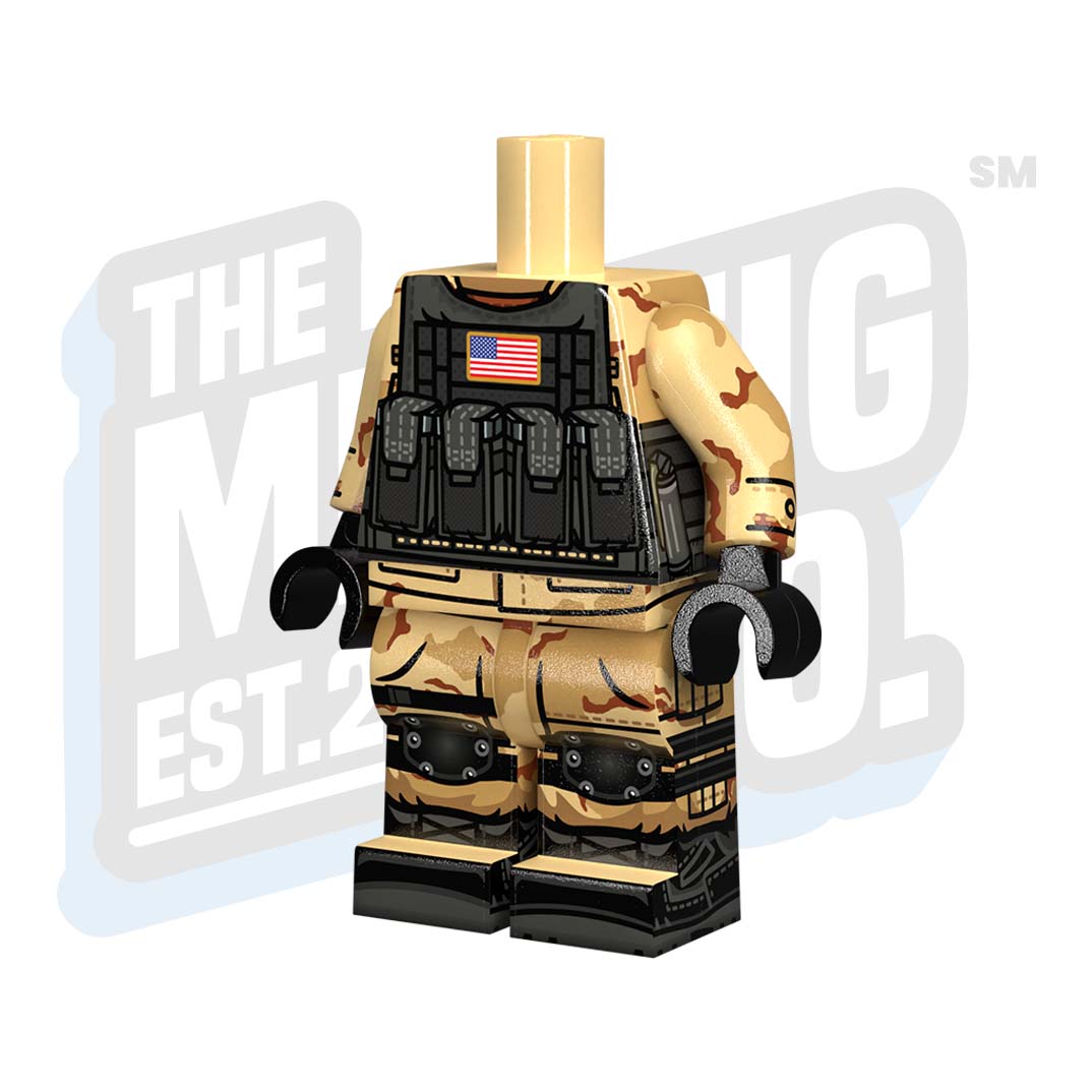 Custom Printed Lego - U.S. Delta Force Body #06 - The Minifig Co.