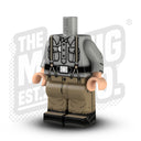 Custom Printed Lego - German Field Service Shirt - Dark Tan - The Minifig Co.