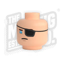 Custom Printed Lego - Eyepatch 360 Head - The Minifig Co.