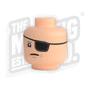 Custom Printed Lego - Eyepatch 360 Head - The Minifig Co.