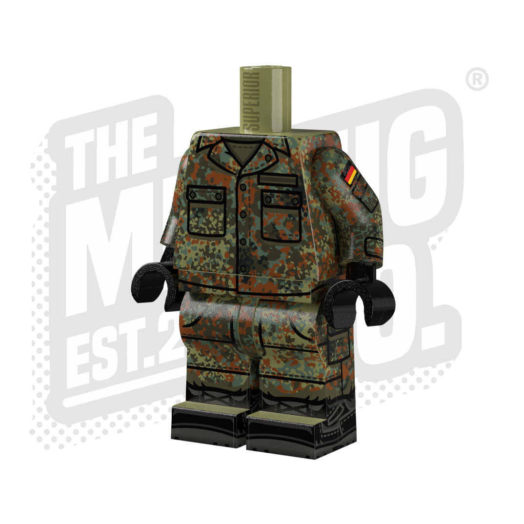 Custom Printed Lego - German Flecktarn BDU - The Minifig Co.