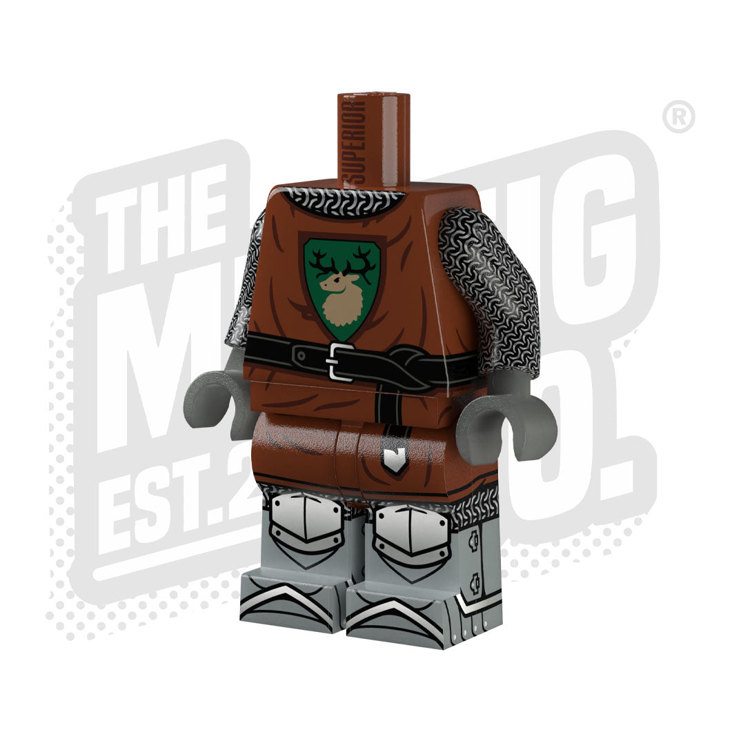 Custom Printed Lego - Castle Faction Body (Forestmen) - The Minifig Co.