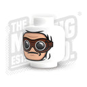 Custom Printed Lego - Goggles Winter Wrap Head #01 - The Minifig Co.