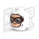 Custom Printed Lego - Goggles Winter Wrap Head #02 - The Minifig Co.