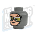 Custom Printed Lego - Winter Wrap Heads (DBG) - The Minifig Co.