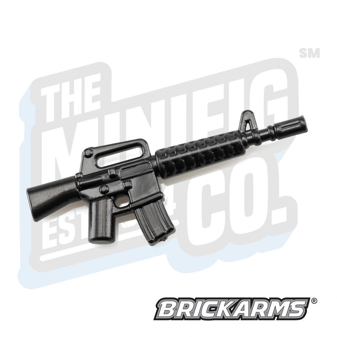 Custom Printed Lego - M16A2 Rifle (Black) - The Minifig Co.