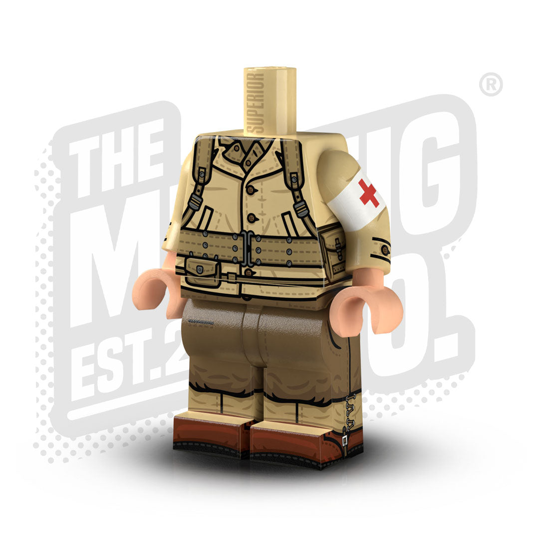 Custom Printed Lego - U.S. M1941 Body (Medic) - The Minifig Co.