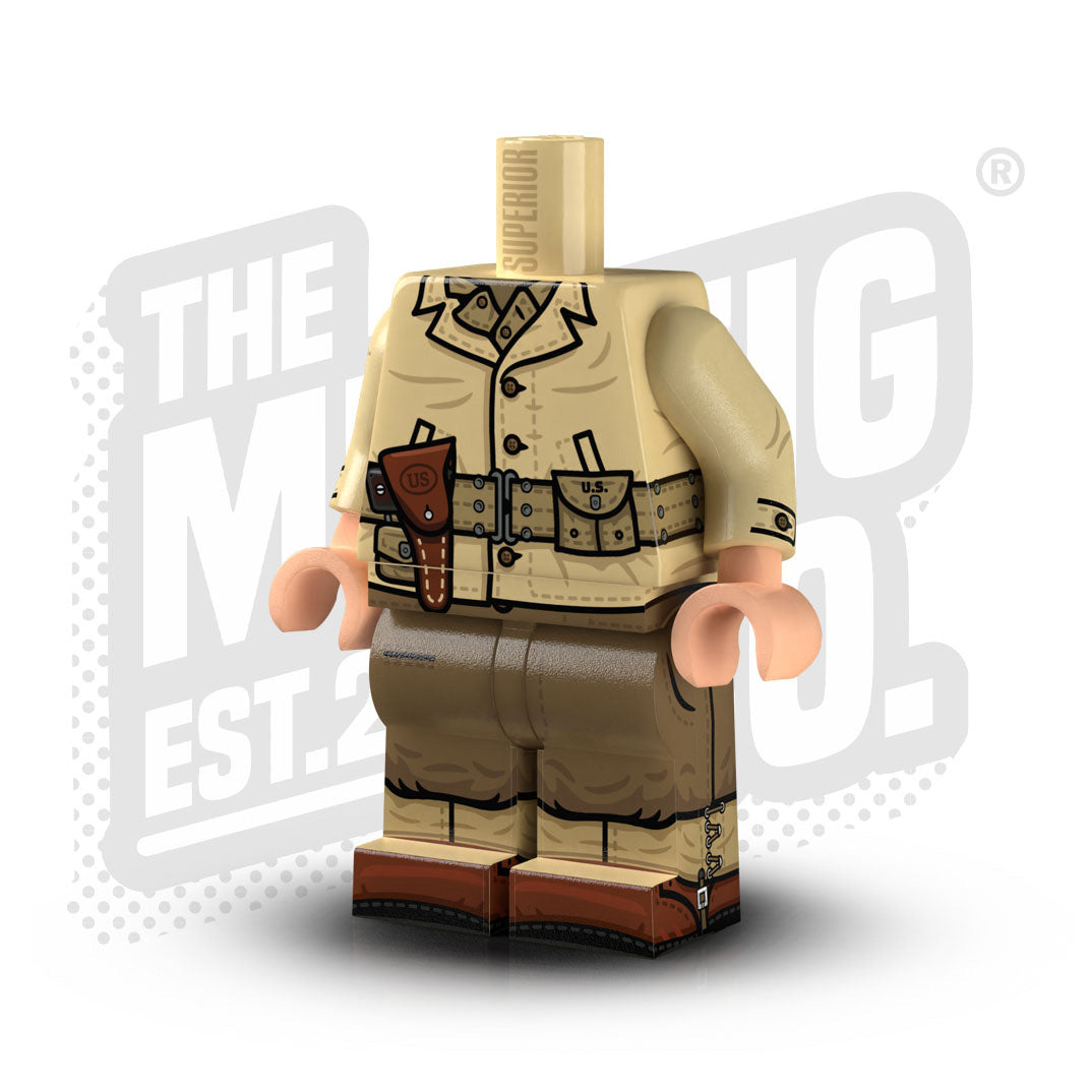 Custom Printed Lego - U.S. M1941 Body (Officer) - The Minifig Co.
