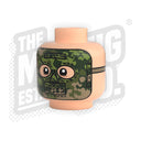 Custom Printed Lego - Camo Mask 360 Head - The Minifig Co.