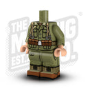 Custom Printed Lego - German Tropical Body - Kar98 #3 (Olive) - The Minifig Co.