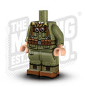 Custom Printed Lego - German Tropical Body - Kar98 #2 (Olive) - The Minifig Co.