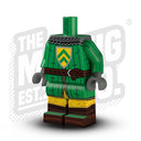 Custom Printed Lego - Chevron Padded Gambeson Body - The Minifig Co.