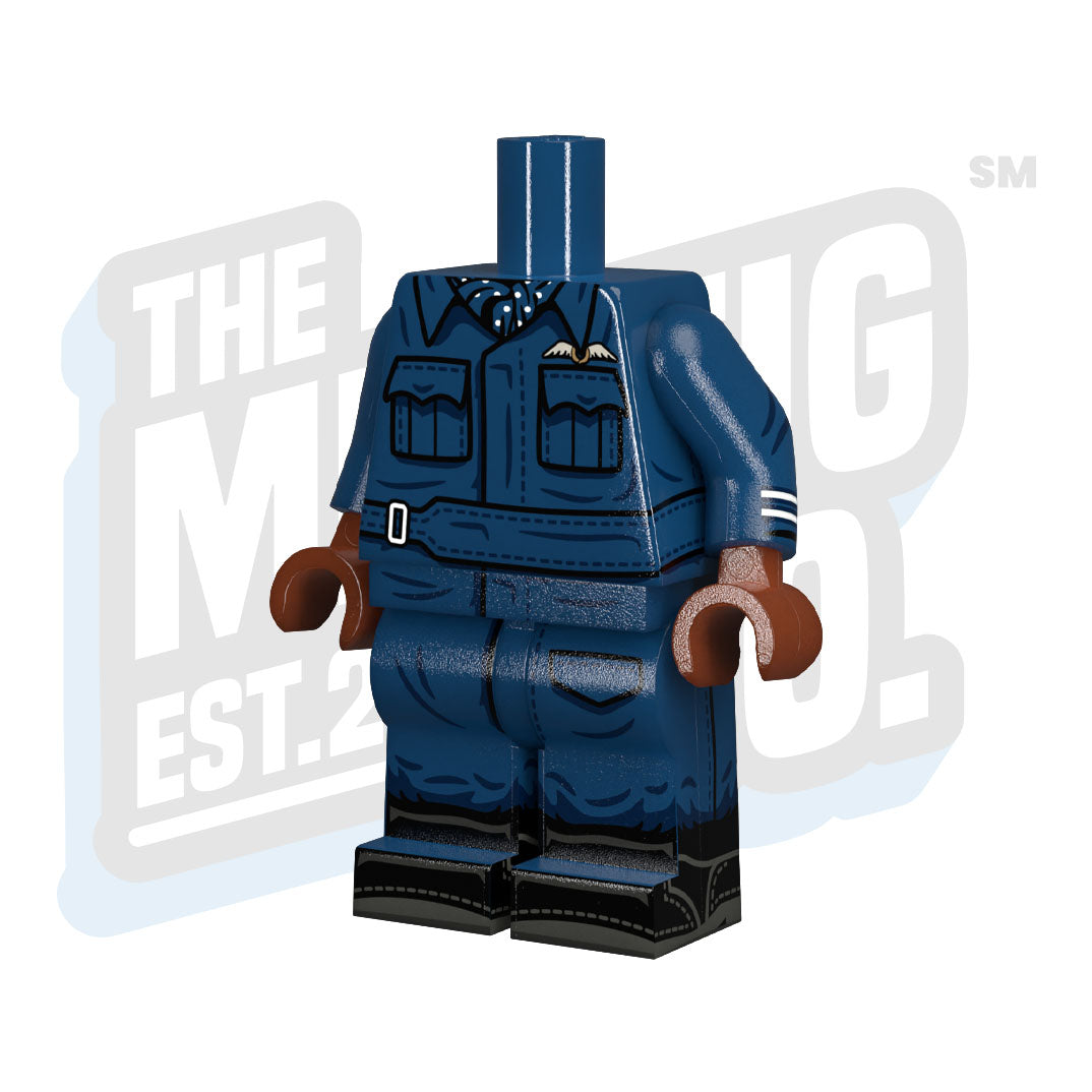 Custom Printed Lego - WWII RAF Body (BDU Leader) - The Minifig Co.