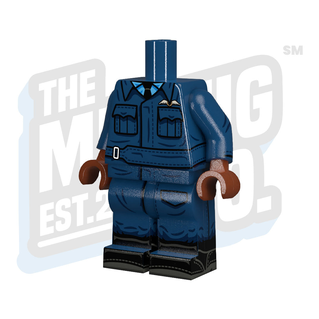Custom Printed Lego - WWII RAF Body (BDU) - The Minifig Co.