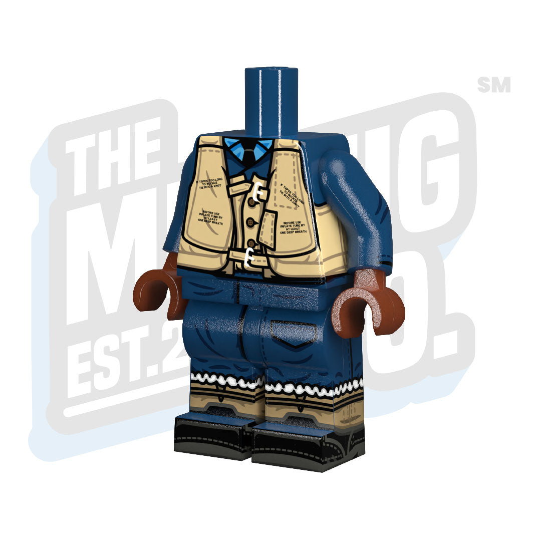 Custom Printed Lego - WWII RAF Body (Early War Pilot) - The Minifig Co.