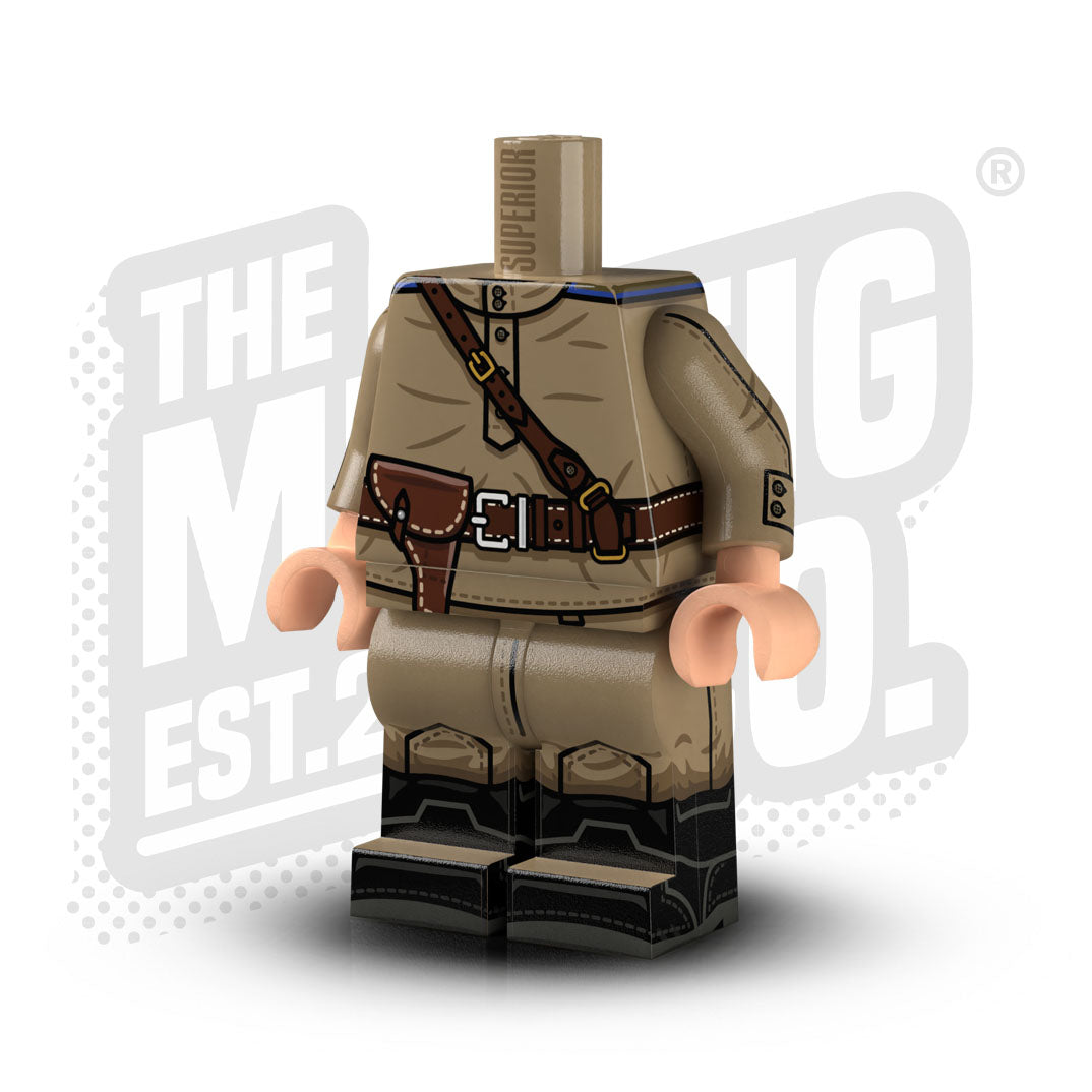 Custom Printed Lego - M43 Soviet Body #07 (Calvary Officer) - The Minifig Co.