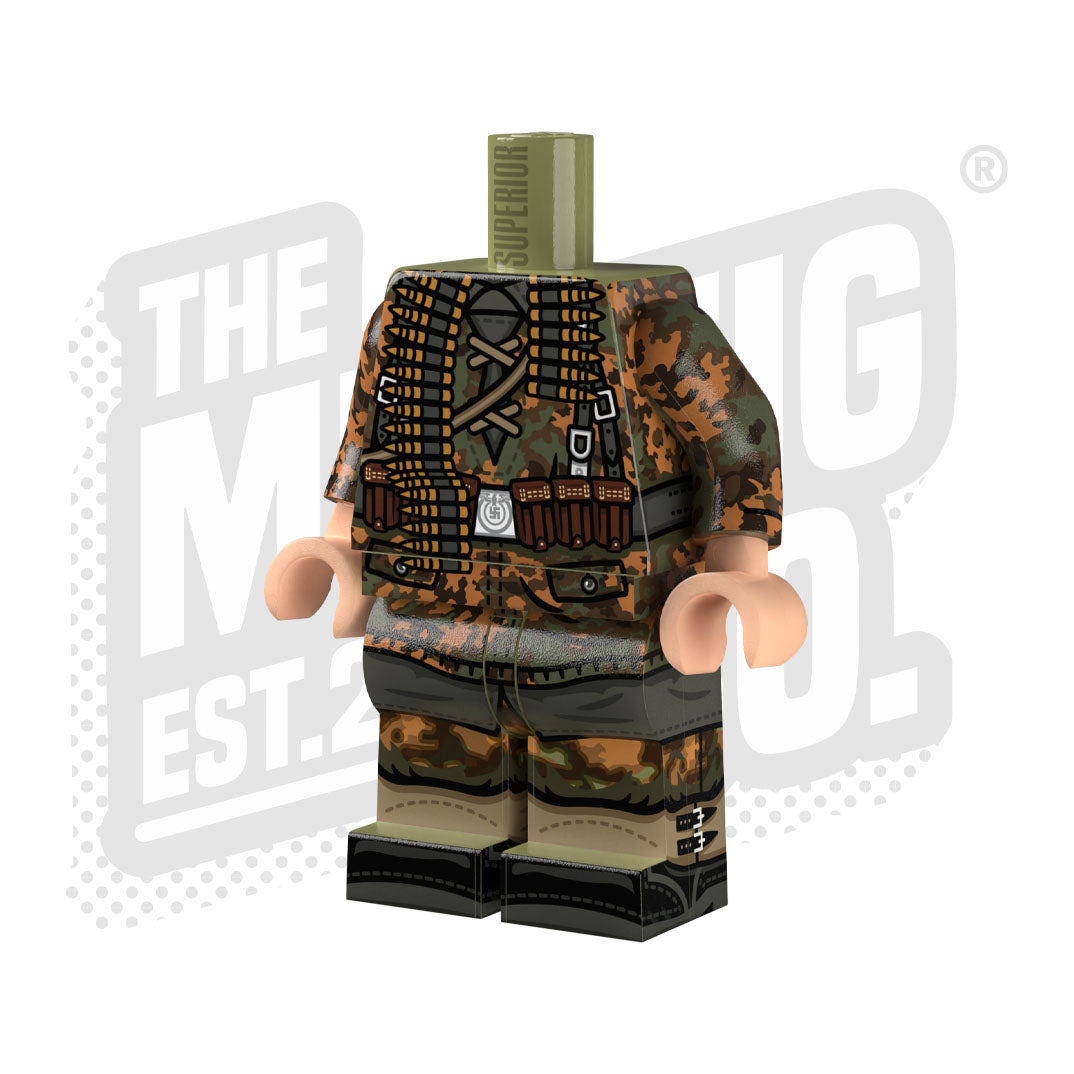 Custom Printed Lego - German SS Half-Blurred Edge (MG) - The Minifig Co.
