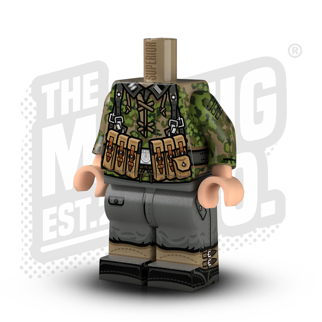 Custom Printed Lego - German Smock Body - Summer Oak (MP40 #1) - The Minifig Co.