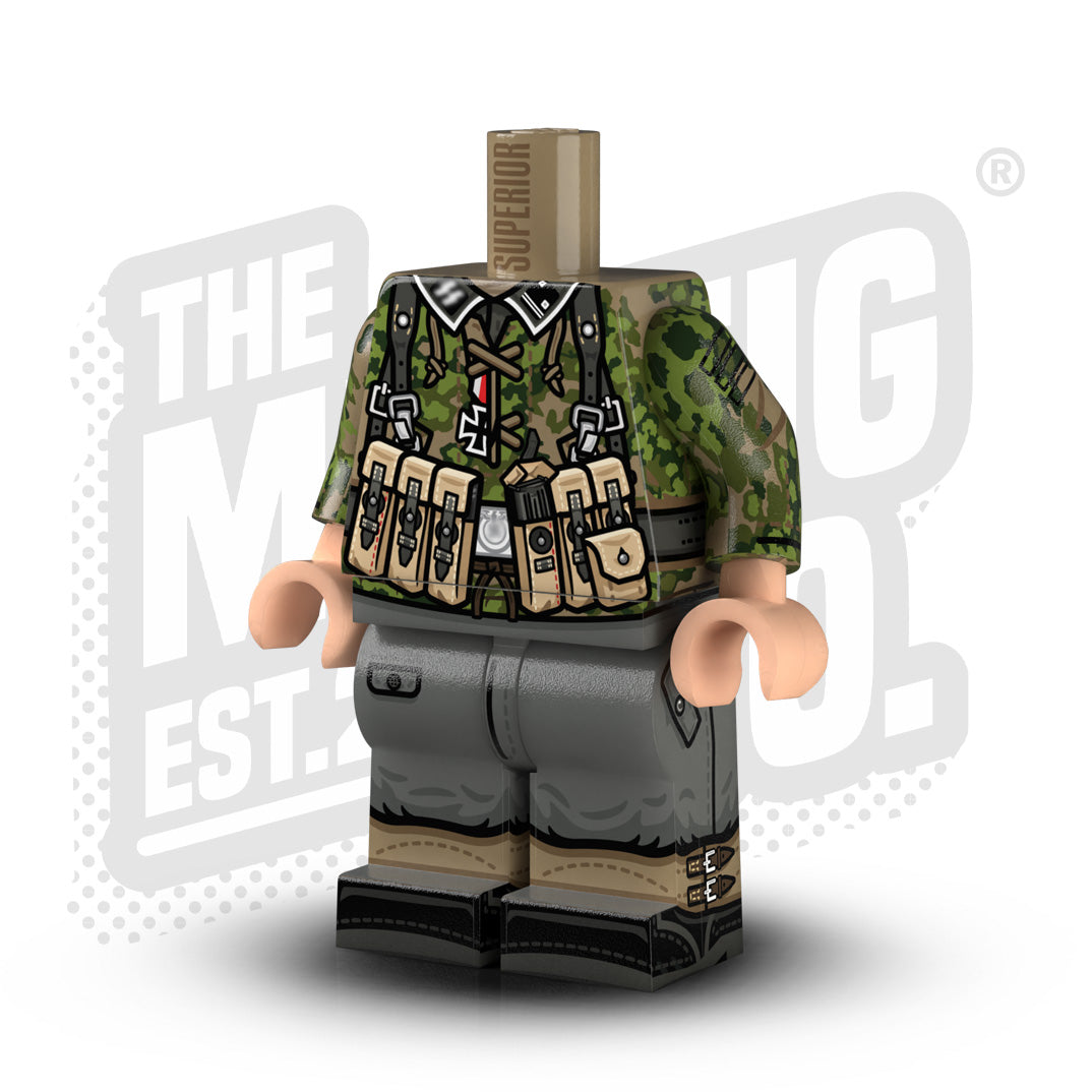 Custom Printed Lego - German Smock Body - Summer Oak (MP40 #2) - The Minifig Co.