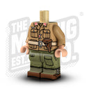 Custom Printed Lego - German Tropical Body - Leutnant AA #1 - The Minifig Co.