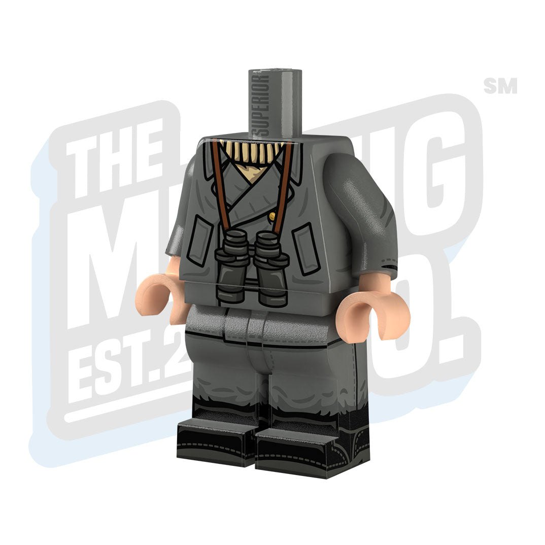 Custom Printed Lego - WWII Kriegsmarine Body (U-Boat Captain) - The Minifig Co.