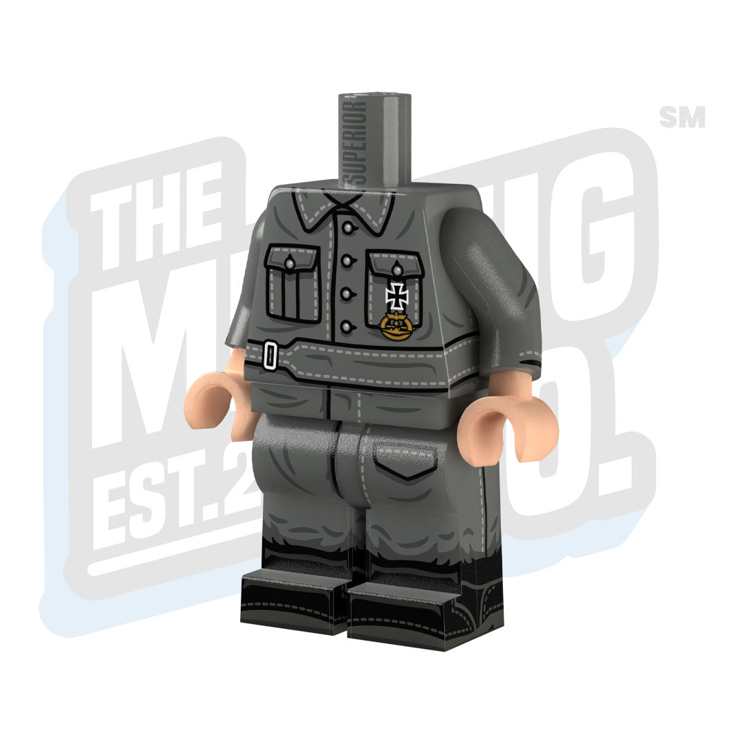 Custom Printed Lego - WWII Kriegsmarine Body (U-Boat Crew) - The Minifig Co.
