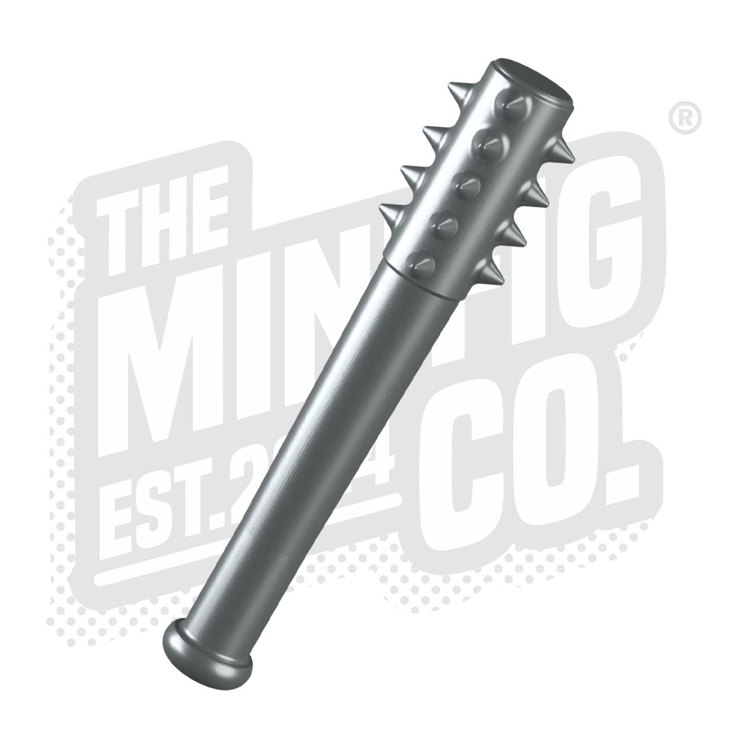 Custom Printed Lego - Spike Mace (Silver) - The Minifig Co.