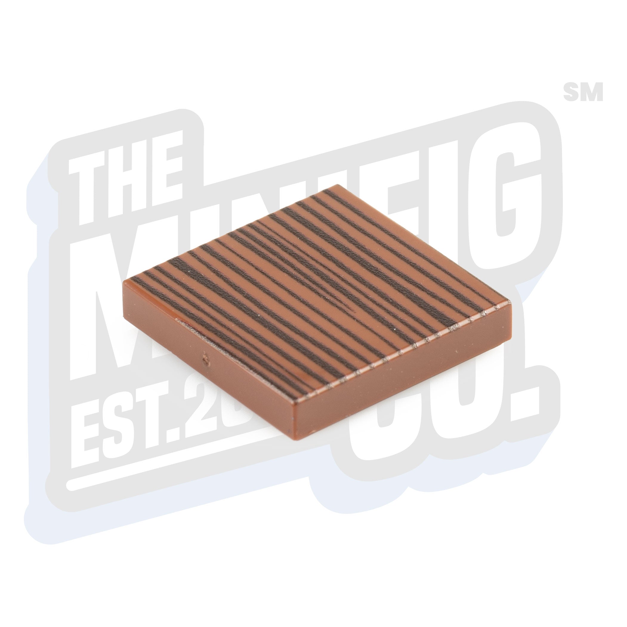 Wood Grain Tile (2x2) - The Minifig Co.