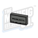 Custom Printed Lego - German Work Crate Tile (1x2) - The Minifig Co.