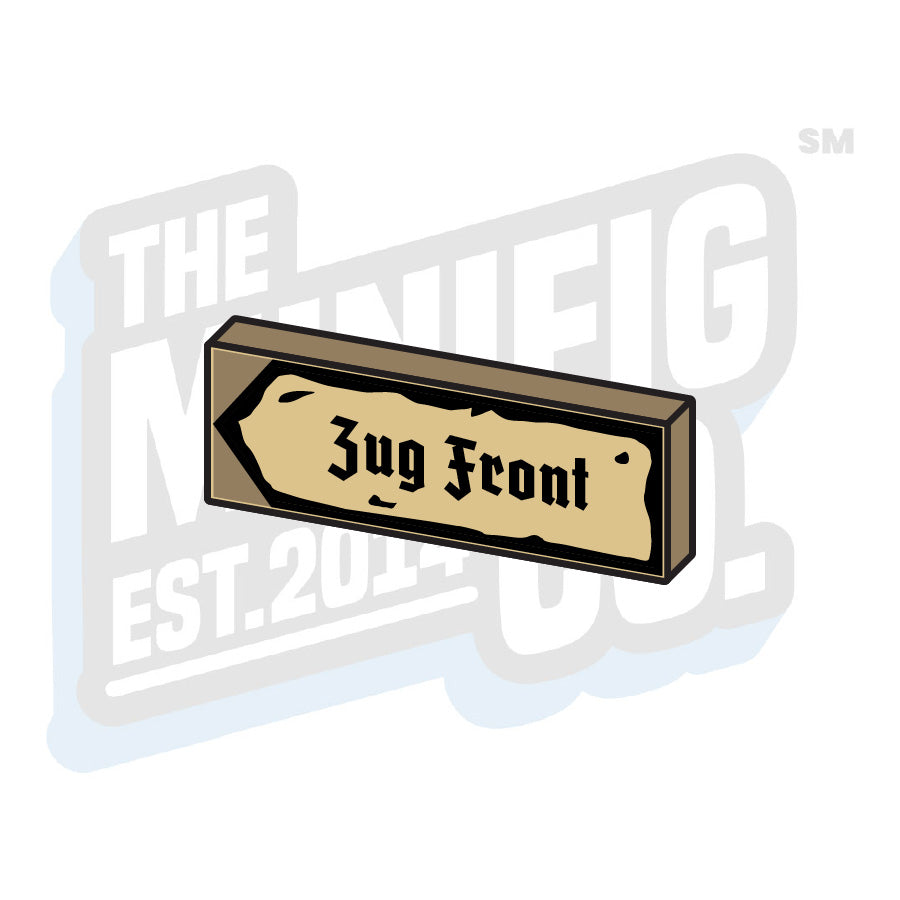 Custom Printed Lego - German Front Tile (1x3) - The Minifig Co.