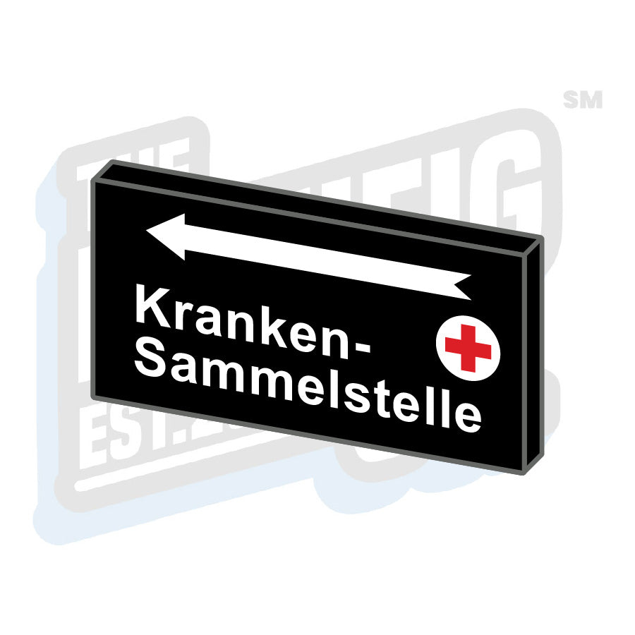 Custom Printed Lego - German Medical Tile (2x4) - The Minifig Co.