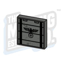 Custom Printed Lego - German Crate Tile (2x2) - The Minifig Co.