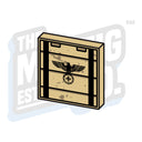 Custom Printed Lego - German Crate Tile (2x2) - The Minifig Co.