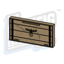 Custom Printed Lego - German Crate Tile (2x4) - The Minifig Co.