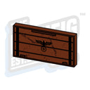 Custom Printed Lego - German Crate Tile (2x4) - The Minifig Co.