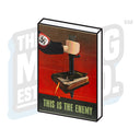 Custom Printed Lego - Propaganda Tile (This Is The Enemy) - The Minifig Co.
