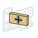 Custom Printed Lego - Balkenkreuz Tile (1x2) - The Minifig Co.
