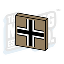 Custom Printed Lego - Balkenkreuz Tile (2x2) - The Minifig Co.
