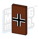 Custom Printed Lego - Balkenkreuz Tile (2x4) - The Minifig Co.
